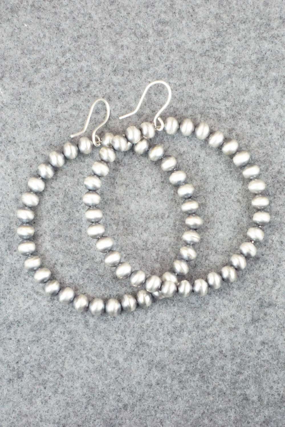 Sterling Silver Navajo Pearl Earrings - Jan Mariano