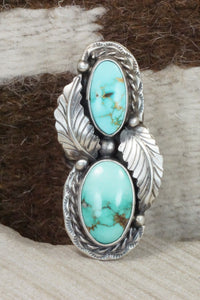 Turquoise and Sterling Silver Ring - Betta Lee - Size 7