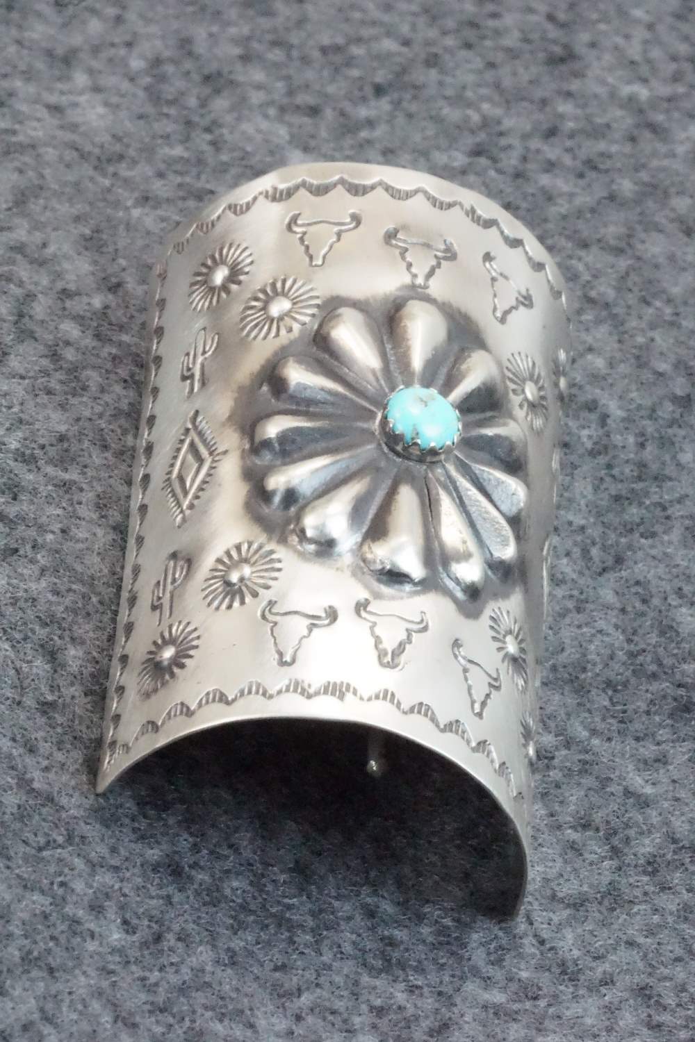 Turquoise & Sterling Silver Hair Pin - Arlene Soce