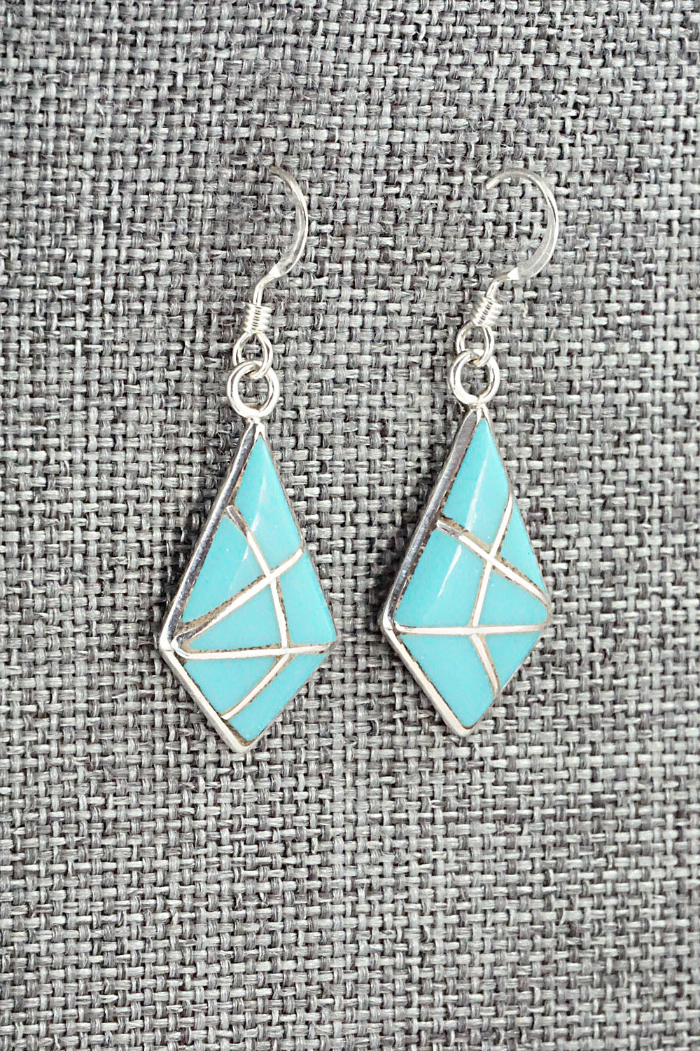 Turquoise & Sterling Silver Earrings - Laurie Kallestewa