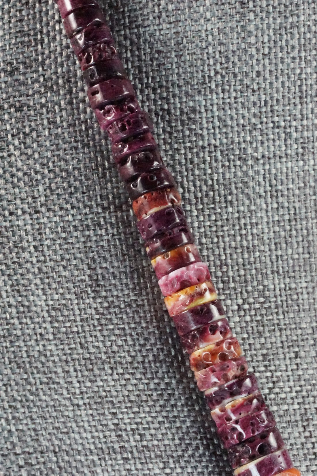 Turquoise & Spiny Oyster Bead Necklace - Joe Garcia