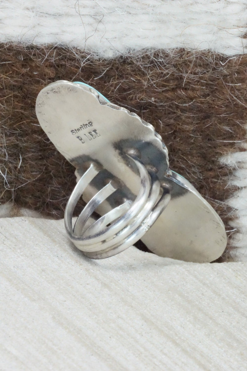 Turquoise and Sterling Silver Ring - Betta Lee - Size 7