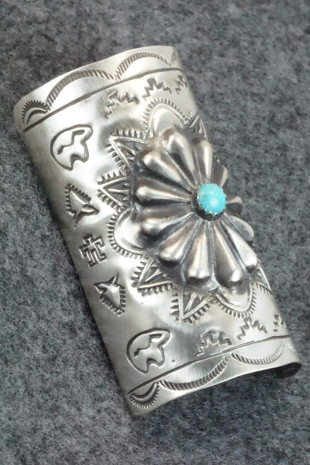 Turquoise & Sterling Silver Hair Pin - Arlene Soce