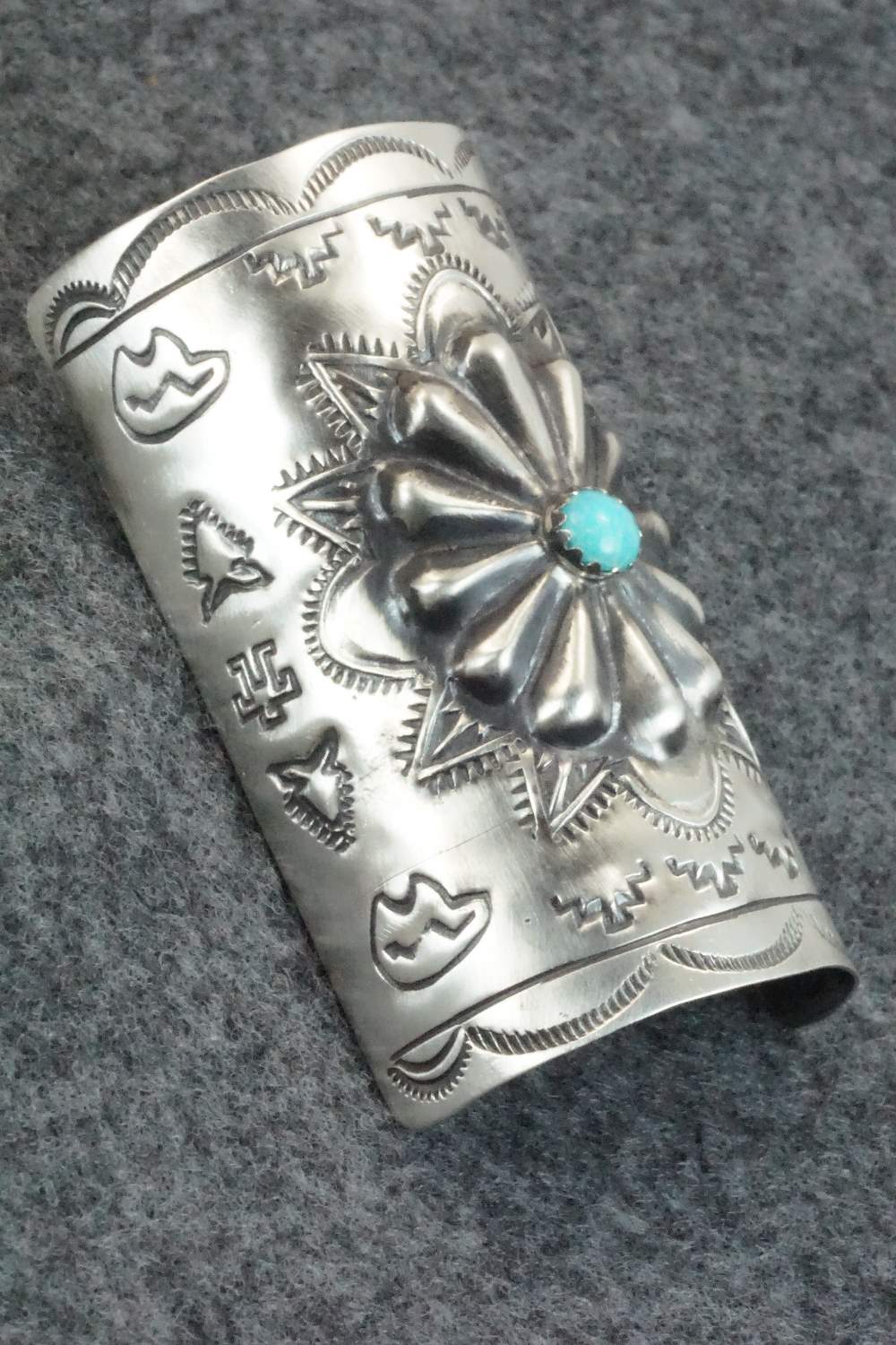 Turquoise & Sterling Silver Hair Pin - Arlene Soce