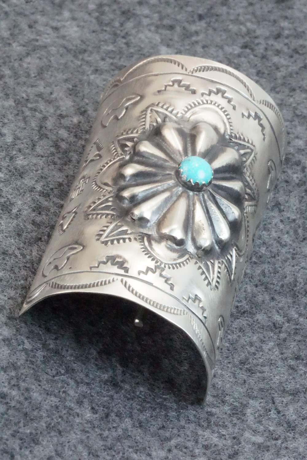 Turquoise & Sterling Silver Hair Pin - Arlene Soce