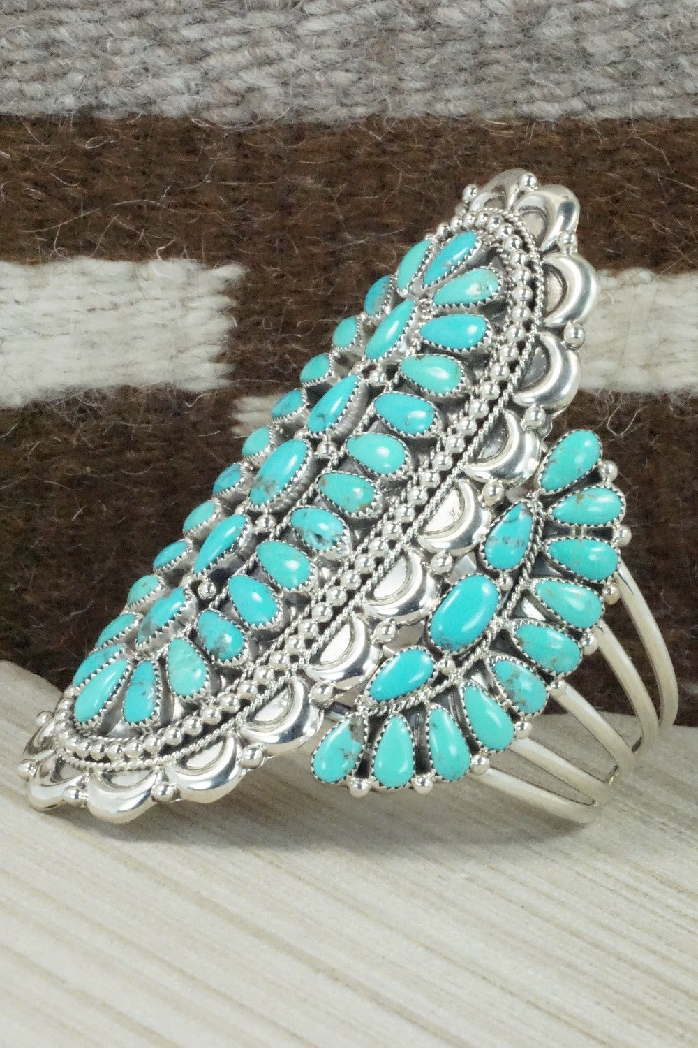 Turquoise & Sterling Silver Bracelet - Erick Wilson