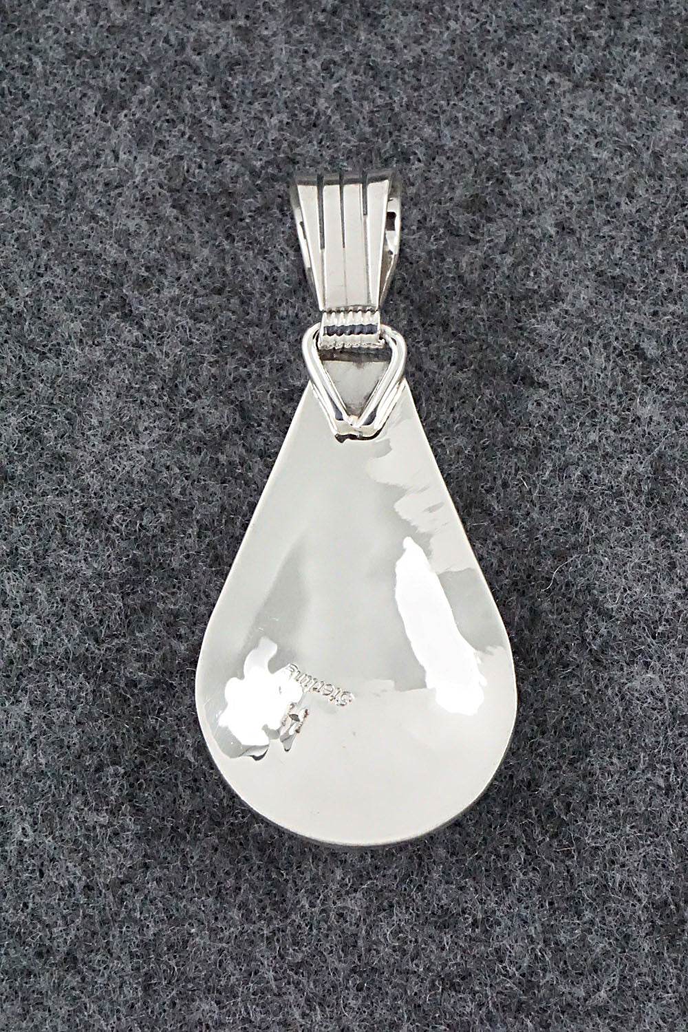 Turquoise and Sterling Silver Pendant - Henry Attakai