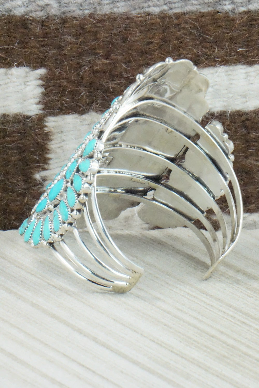 Turquoise & Sterling Silver Bracelet - Erick Wilson