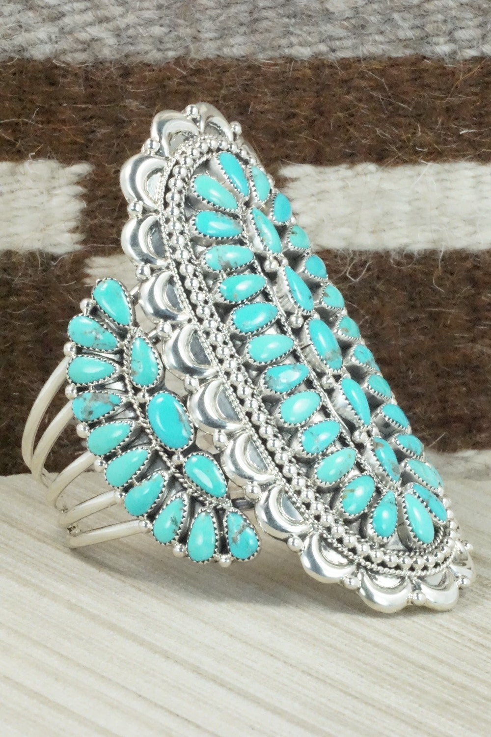 Turquoise & Sterling Silver Bracelet - Erick Wilson