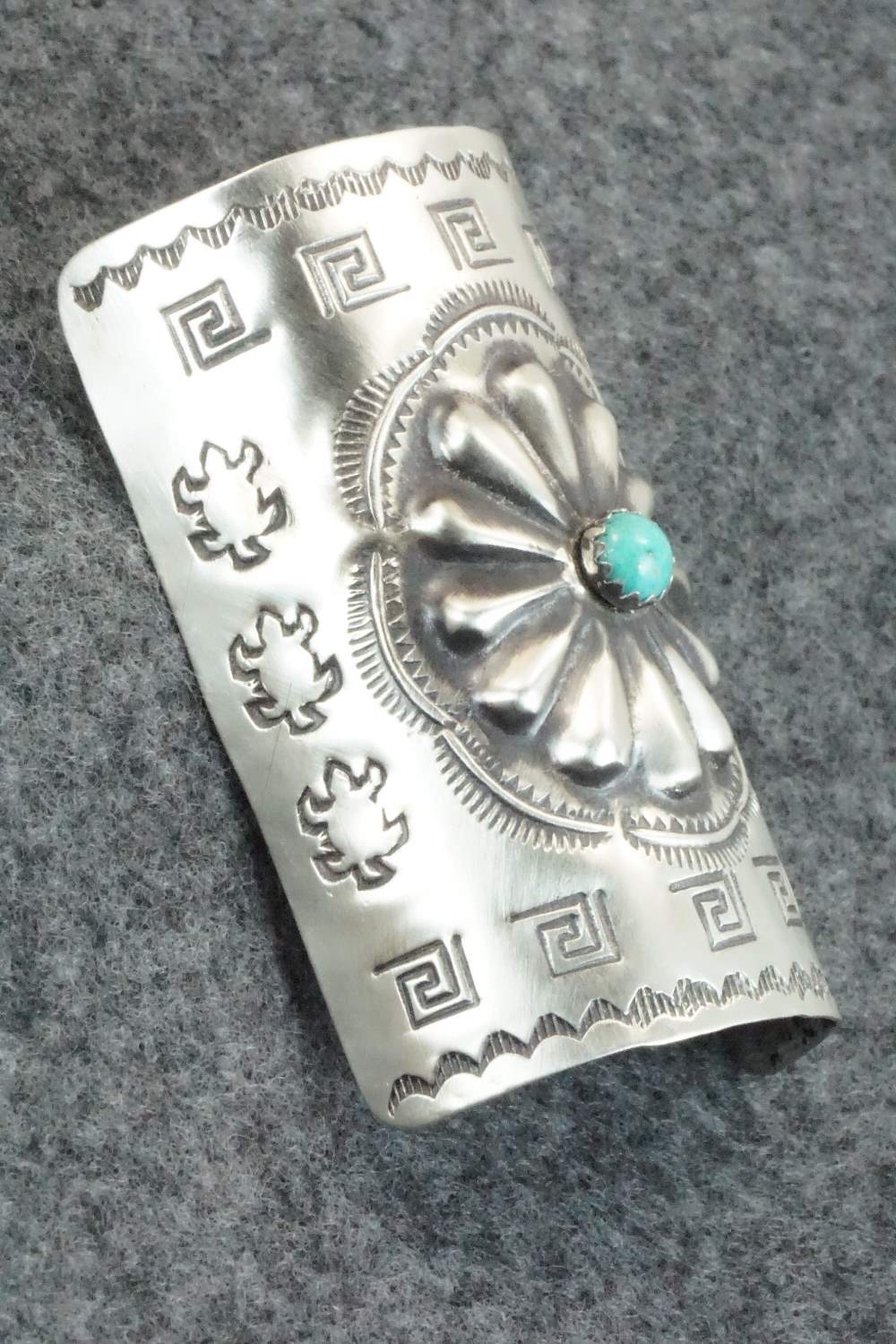 Turquoise & Sterling Silver Hair Pin - Arlene Soce