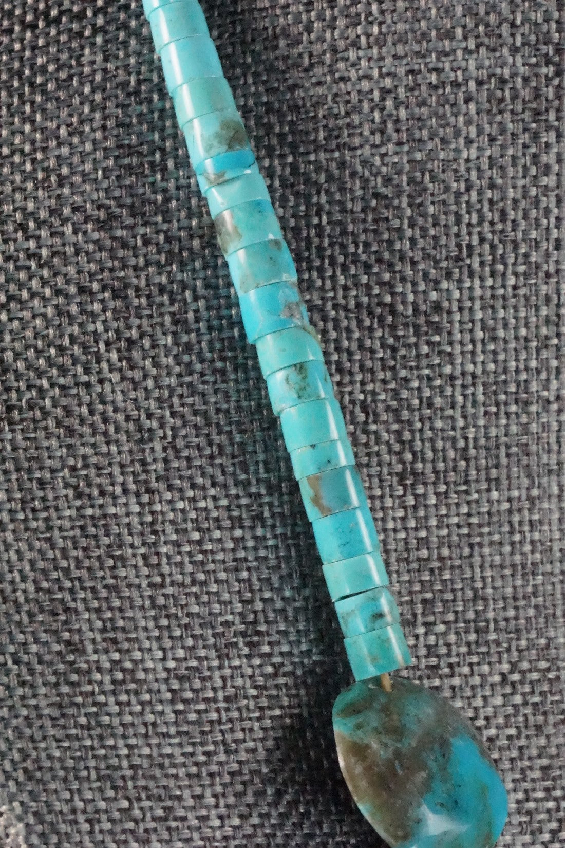 Turquoise & Sterling Silver Necklace and Earrings Set - Joe Garcia