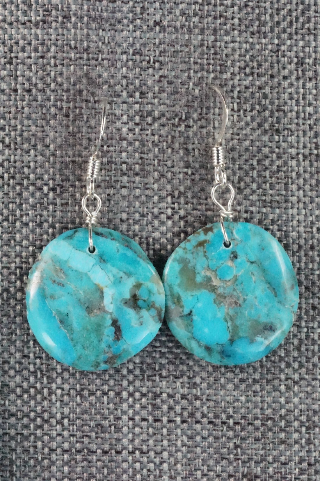 Turquoise & Sterling Silver Necklace and Earrings Set - Joe Garcia