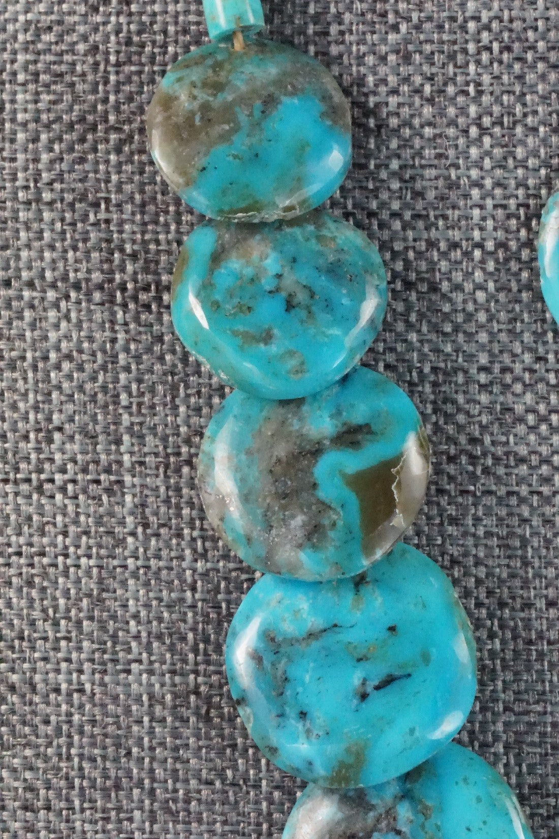 Turquoise & Sterling Silver Necklace and Earrings Set - Joe Garcia