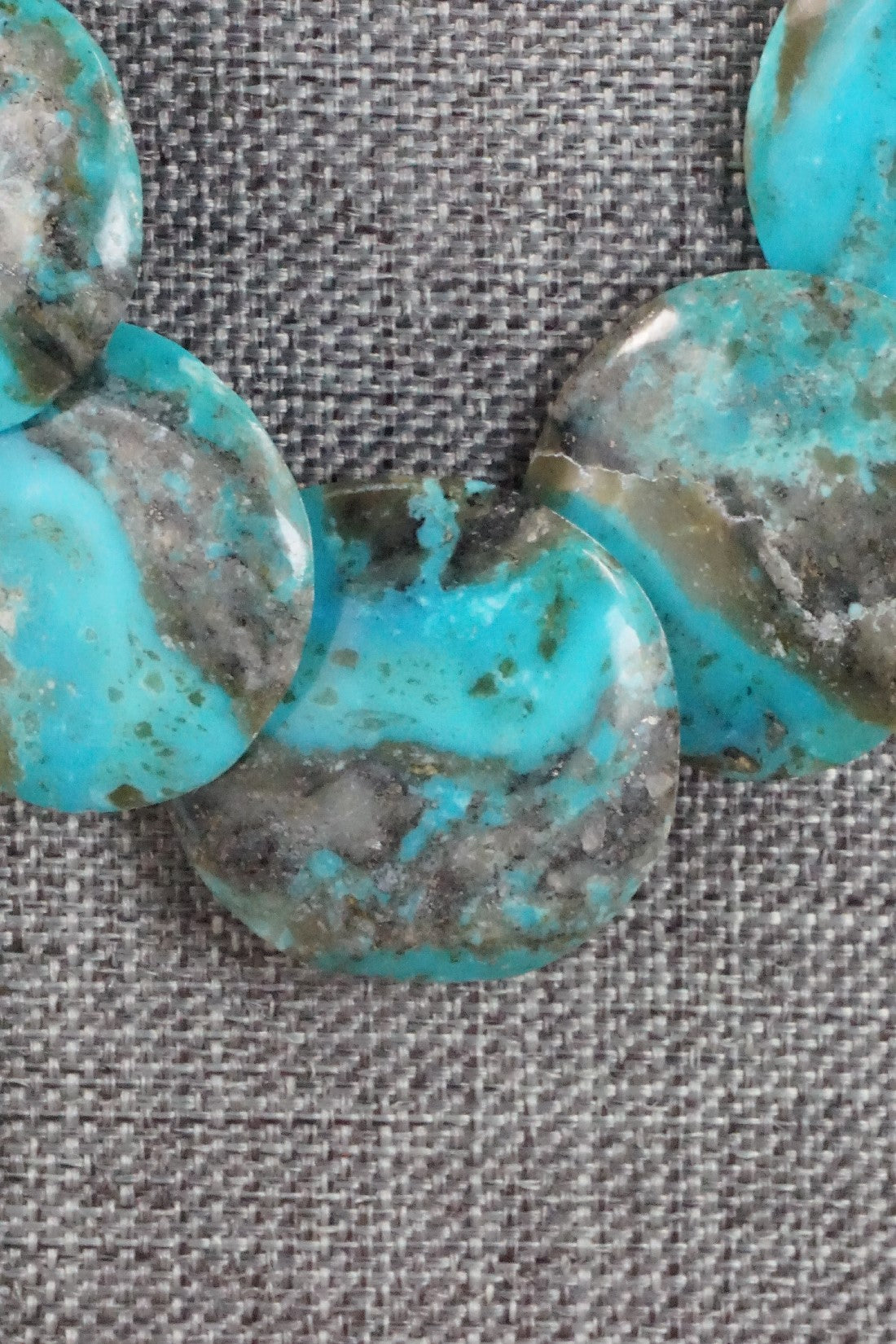 Turquoise & Sterling Silver Necklace and Earrings Set - Joe Garcia