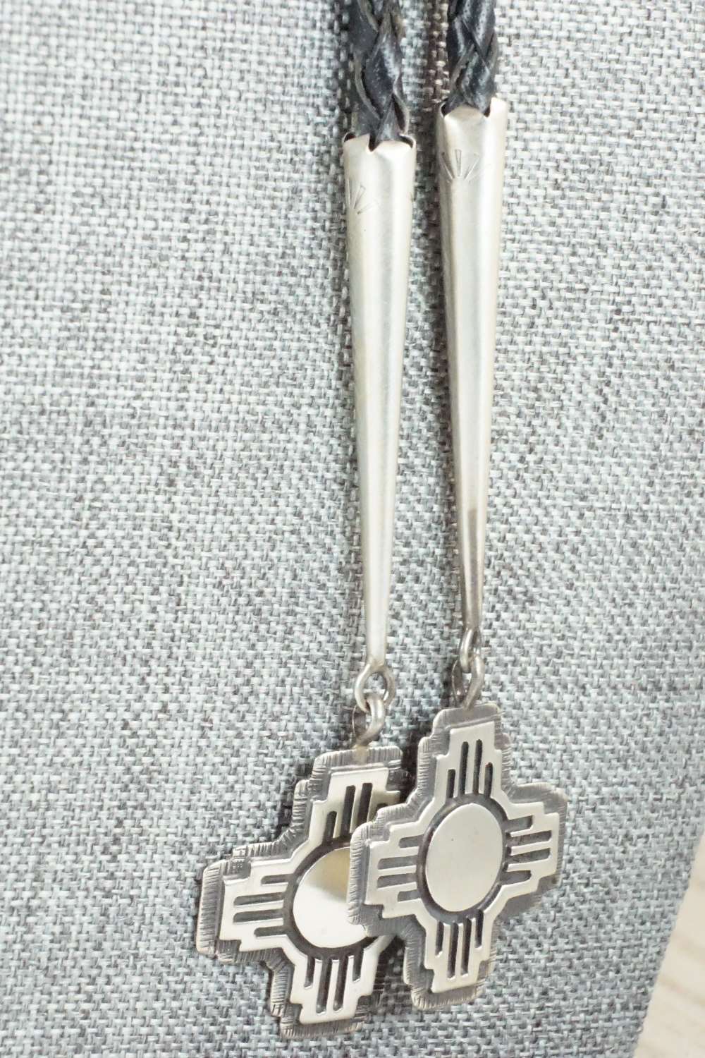 Sterling Silver Bolo Tie - Wallace Yazzie Jr.