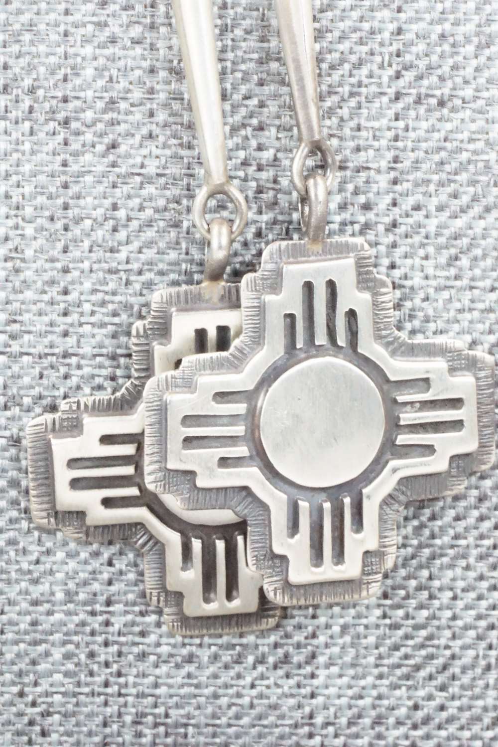 Sterling Silver Bolo Tie - Wallace Yazzie Jr.
