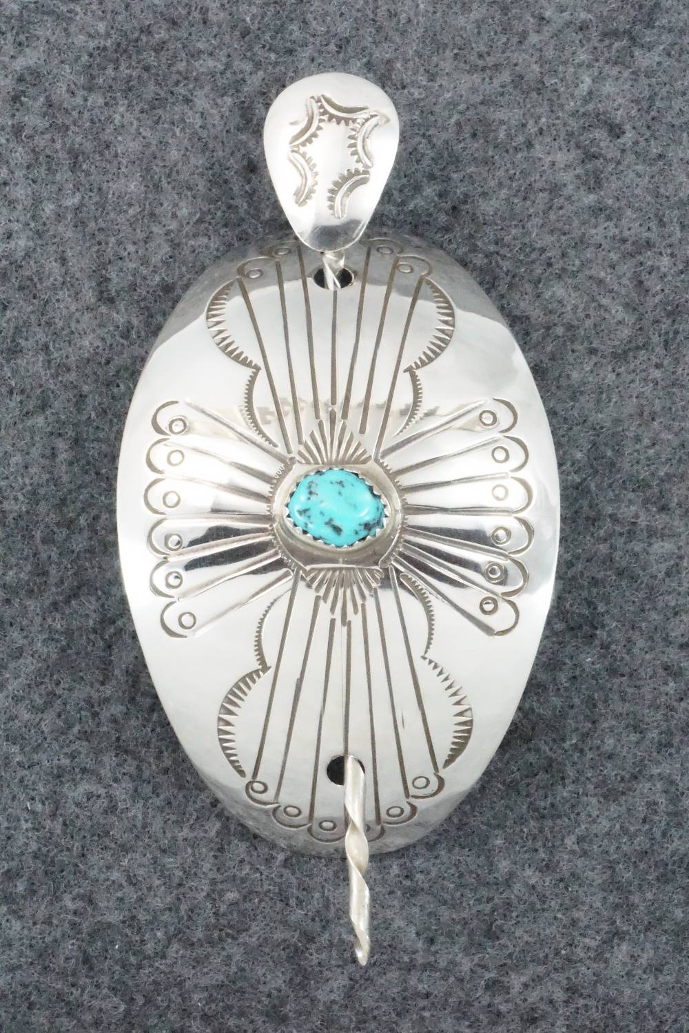 Turquoise & Sterling Silver Hair Pin - Jolene Begay
