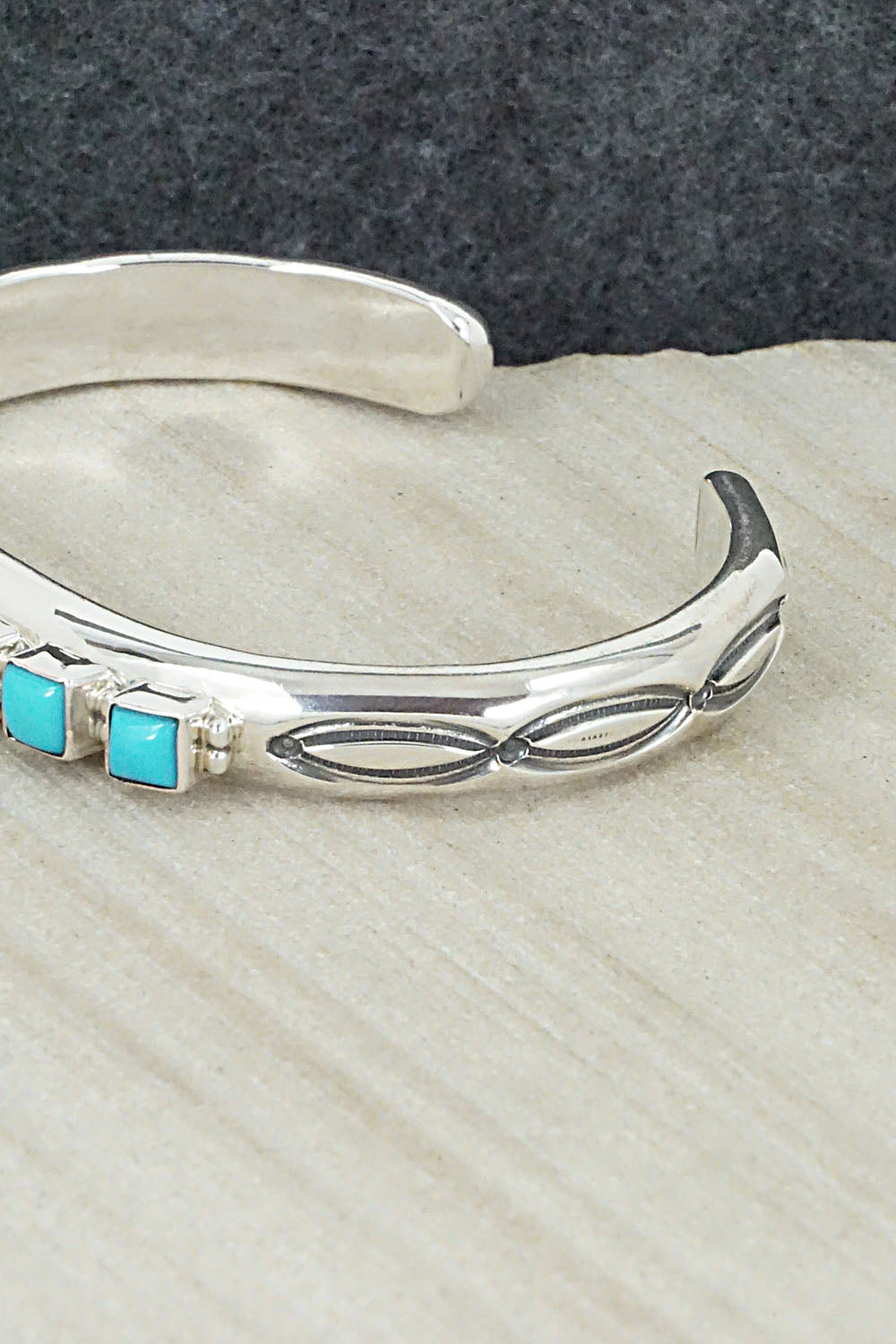 Turquoise & Sterling Silver Bracelet - Thomas Yazzie