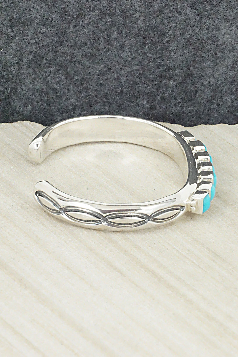 Turquoise & Sterling Silver Bracelet - Thomas Yazzie