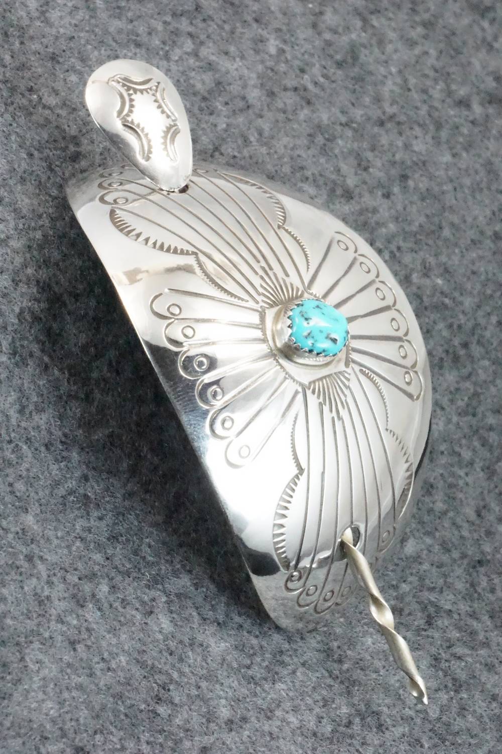 Turquoise & Sterling Silver Hair Pin - Jolene Begay