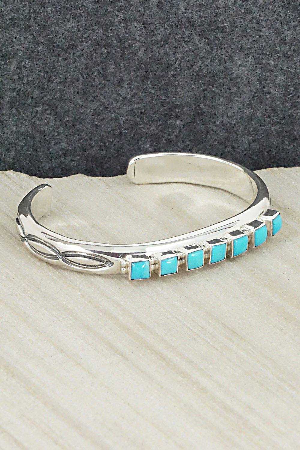 Turquoise & Sterling Silver Bracelet - Thomas Yazzie