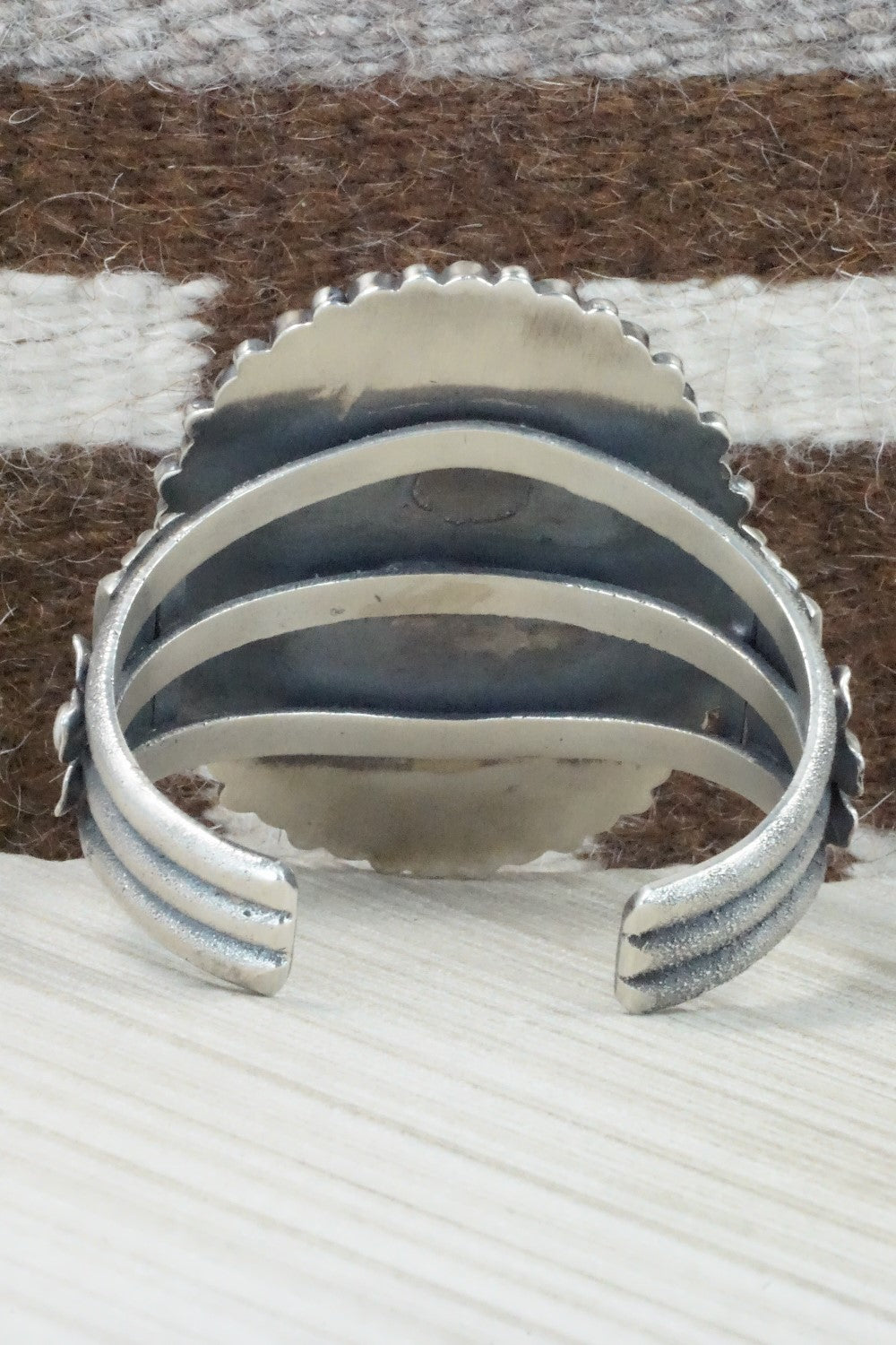 Spiny Oyster, Turquoise & Sterling Silver Bracelet - Hemerson Brown