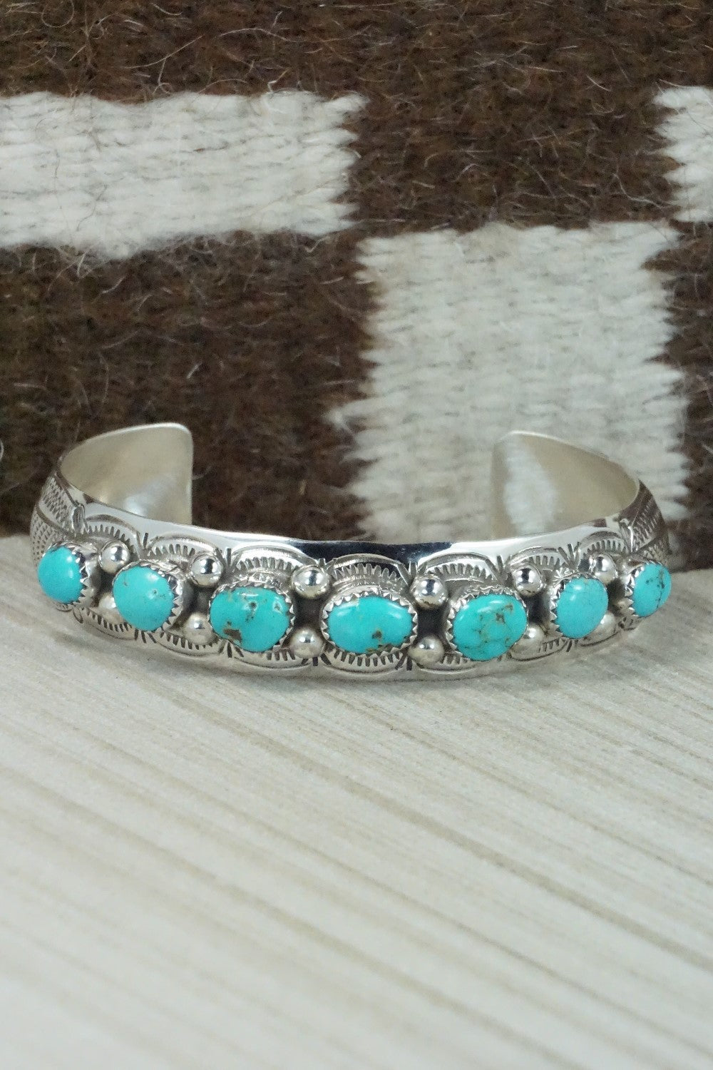 Turquoise & Sterling Silver Bracelet - Grace Silver