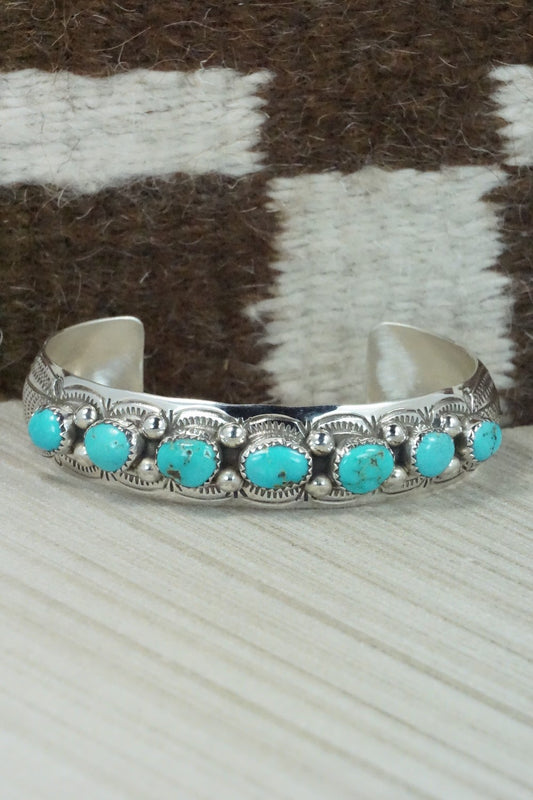 Turquoise & Sterling Silver Bracelet - Grace Silver