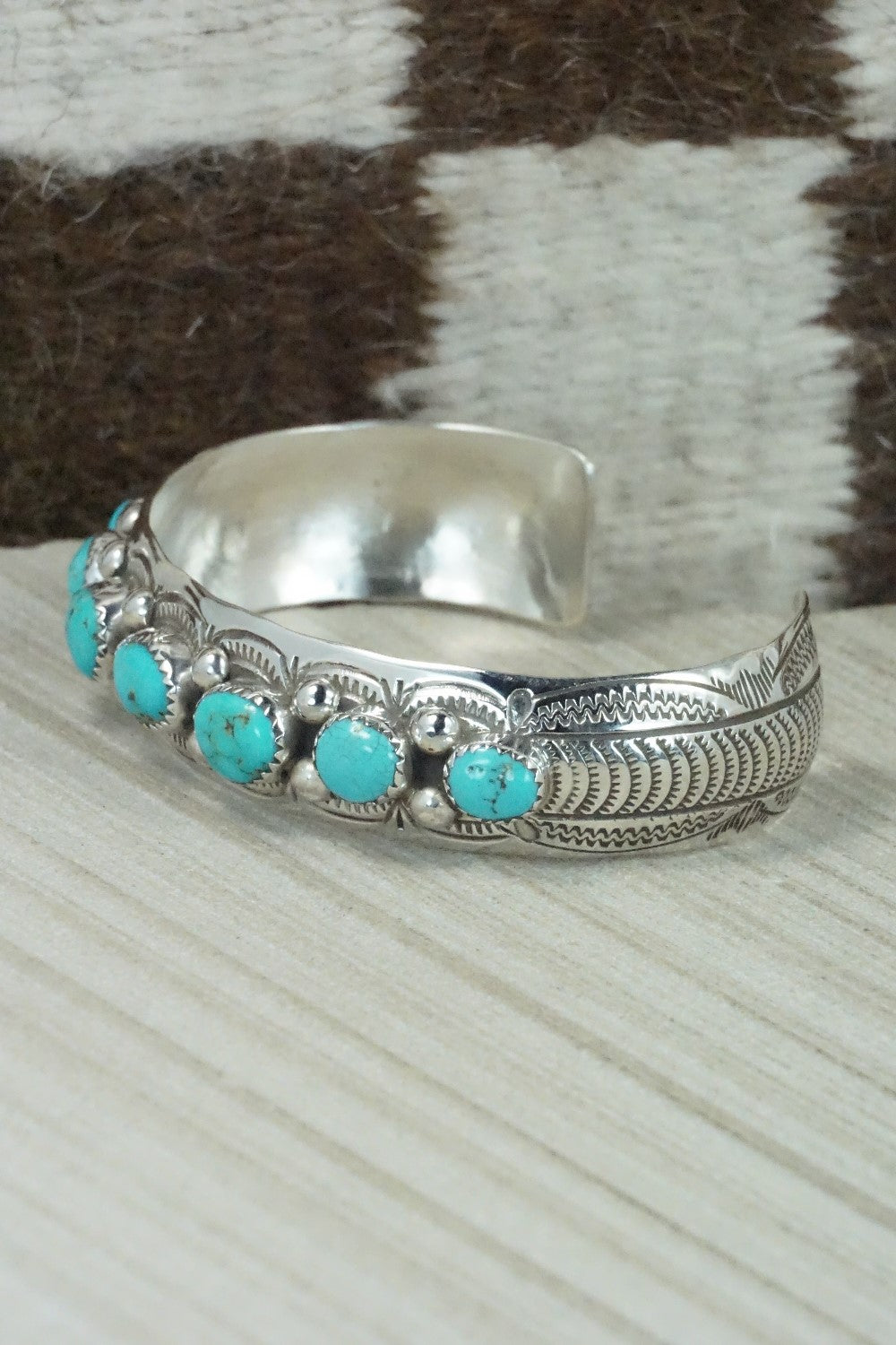 Turquoise & Sterling Silver Bracelet - Grace Silver