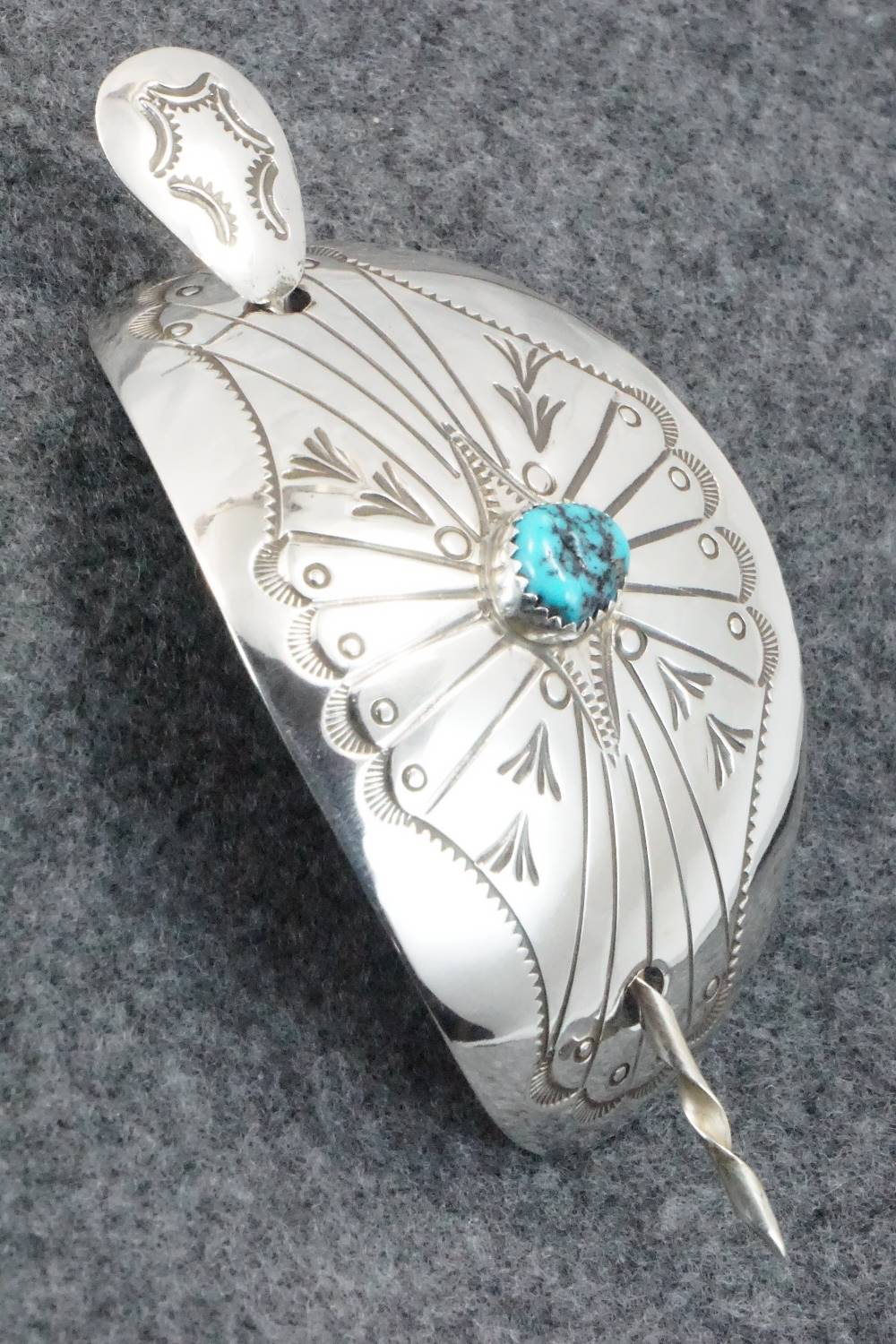 Turquoise & Sterling Silver Hair Pin - Jolene Begay
