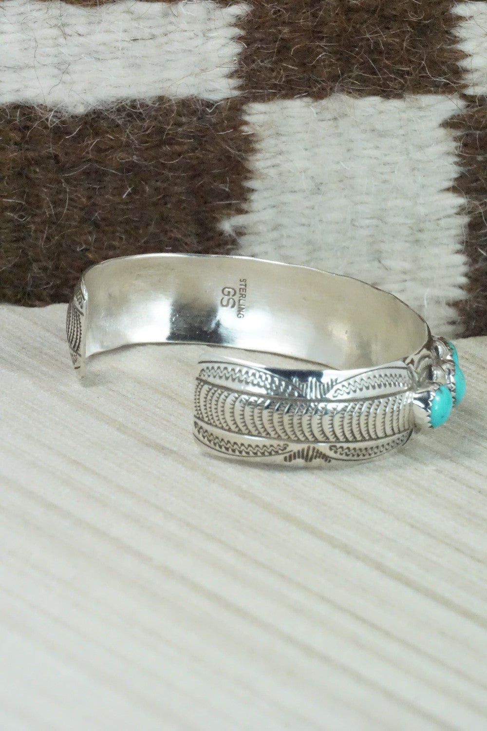 Turquoise & Sterling Silver Bracelet - Grace Silver