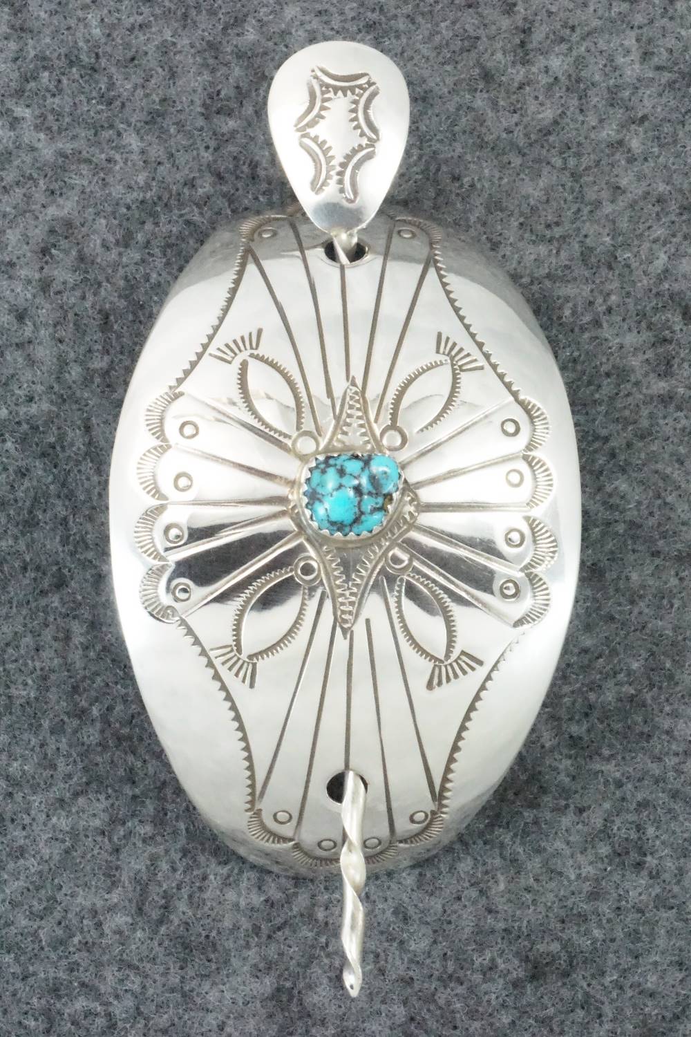 Turquoise & Sterling Silver Hair Pin - Jolene Begay