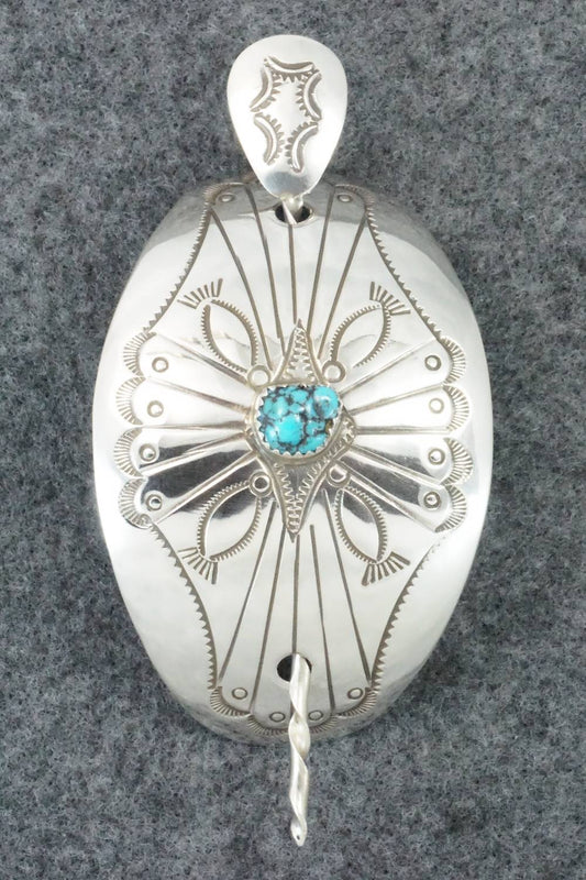 Turquoise & Sterling Silver Hair Pin - Jolene Begay