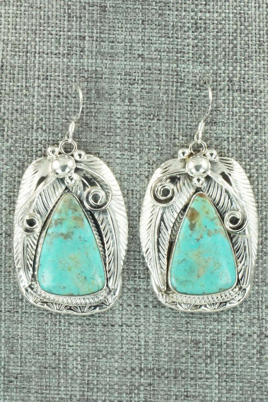 Turquoise & Sterling Silver Earrings - Davey Morgan
