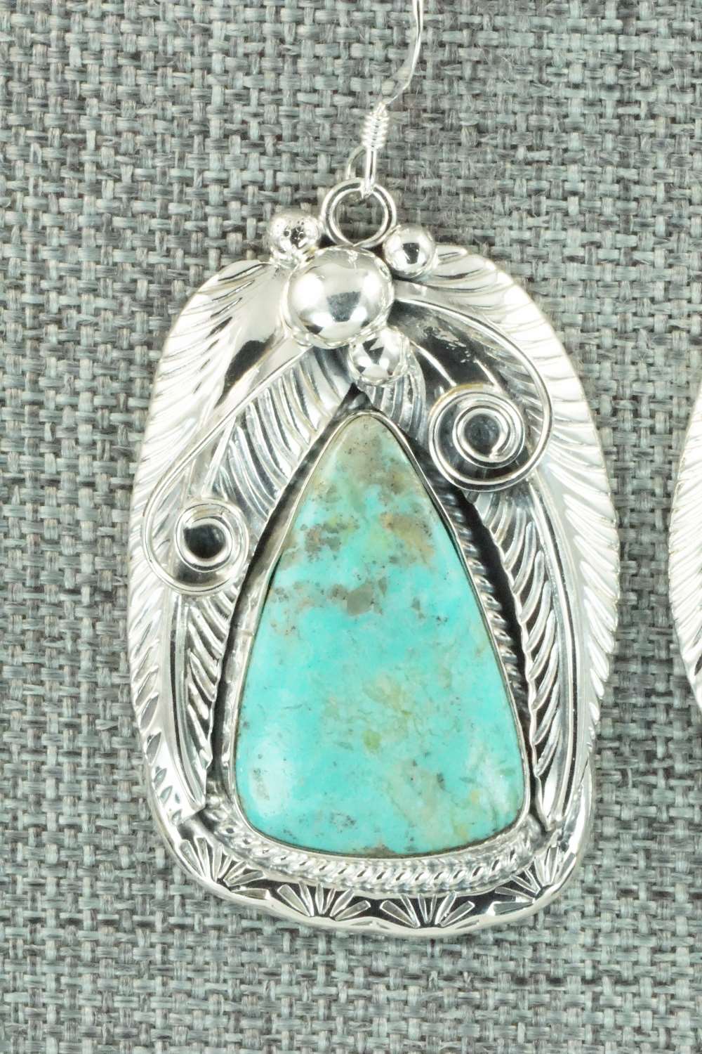Turquoise & Sterling Silver Earrings - Davey Morgan