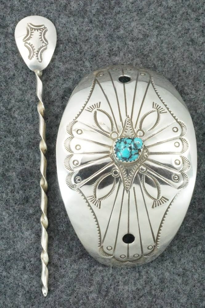 Turquoise & Sterling Silver Hair Pin - Jolene Begay