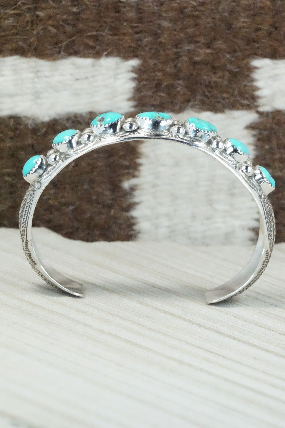 Turquoise & Sterling Silver Bracelet - Grace Silver
