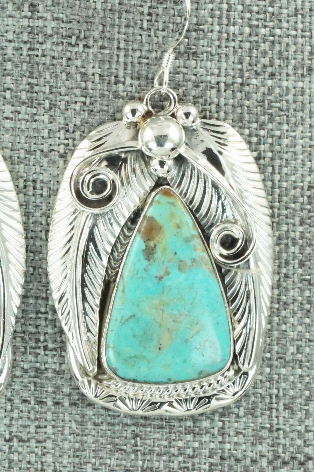 Turquoise & Sterling Silver Earrings - Davey Morgan