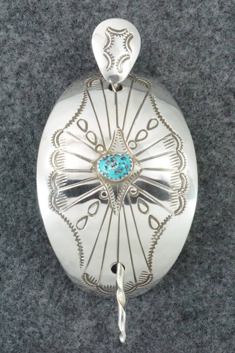 Turquoise & Sterling Silver Hair Pin - Jolene Begay