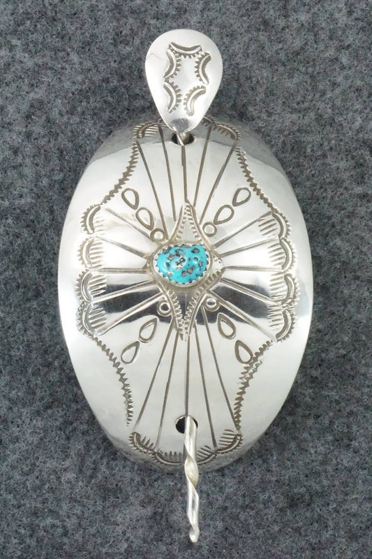 Turquoise & Sterling Silver Hair Pin - Jolene Begay