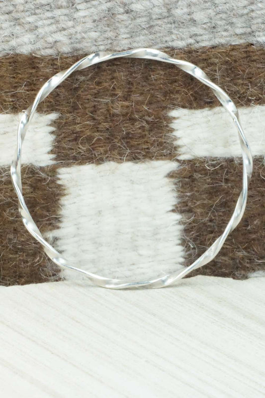 Sterling Silver Bangle Bracelet - Elaine Tahe