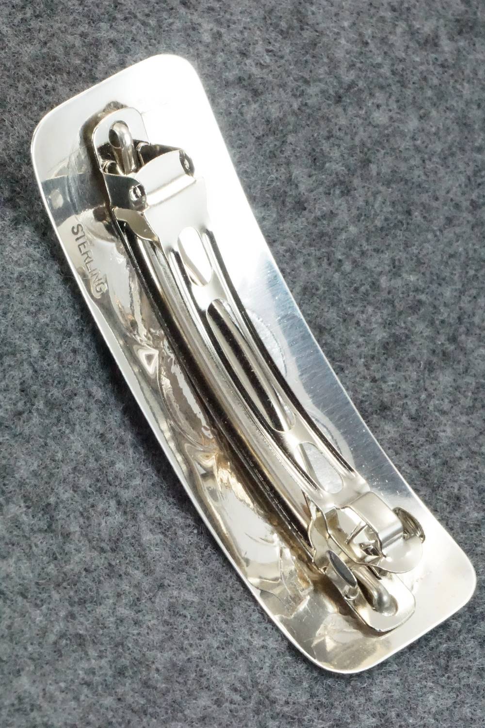 Coral & Sterling Silver Hair Barrette - Jolene Begay