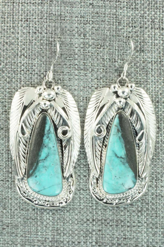 Turquoise & Sterling Silver Earrings - Davey Morgan
