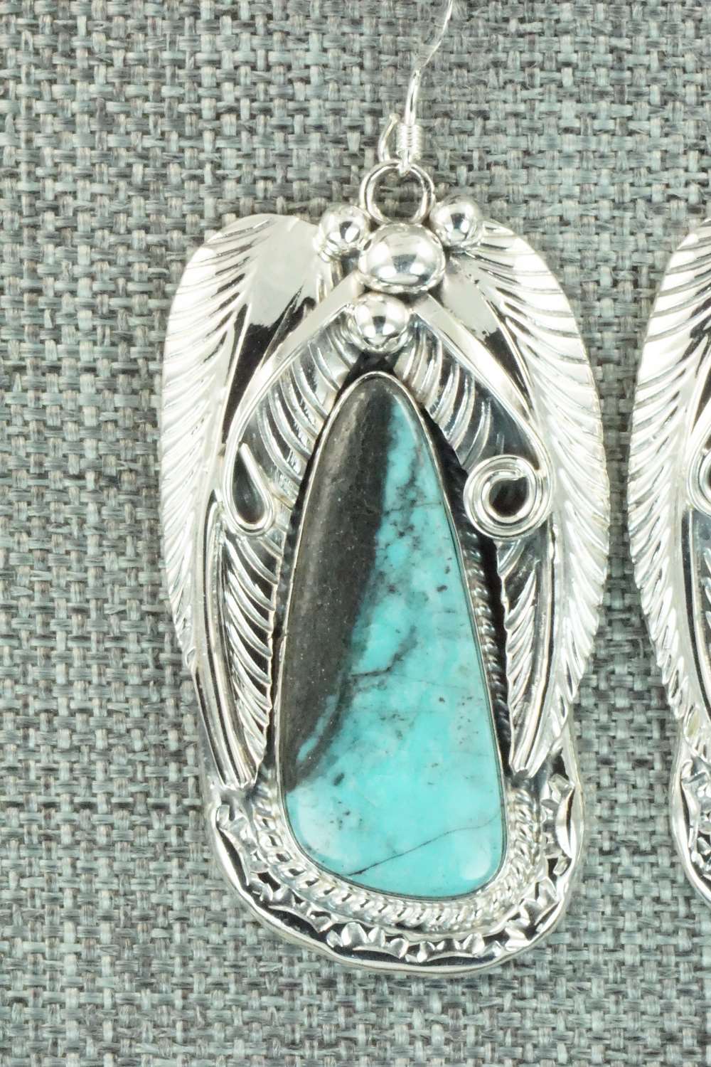 Turquoise & Sterling Silver Earrings - Davey Morgan
