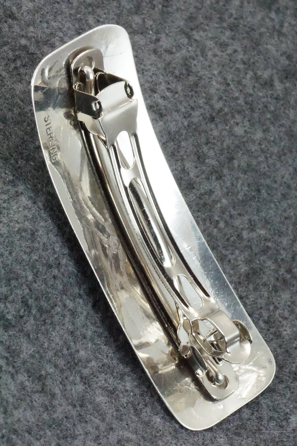 Coral & Sterling Silver Hair Barrette - Jolene Begay