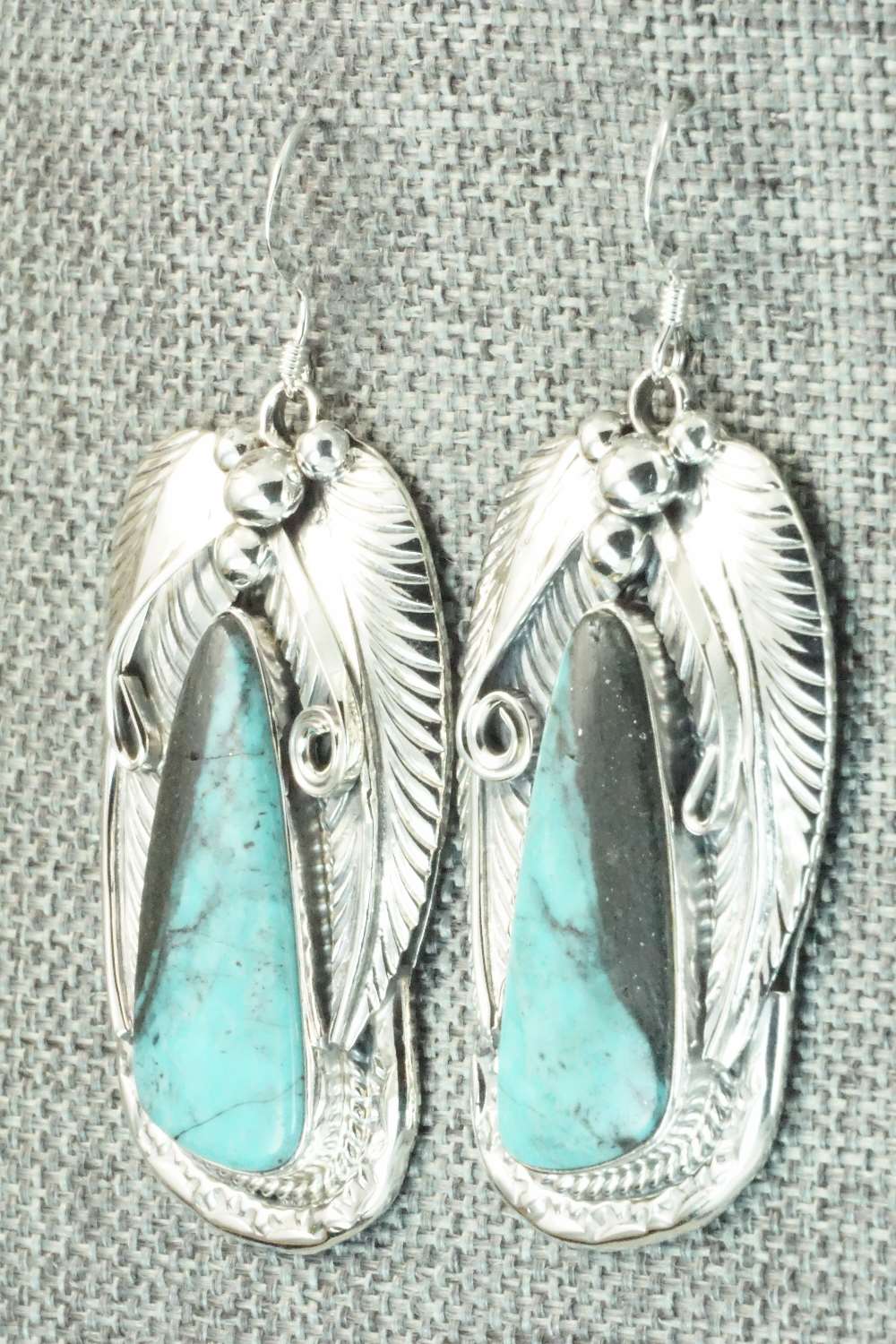 Turquoise & Sterling Silver Earrings - Davey Morgan