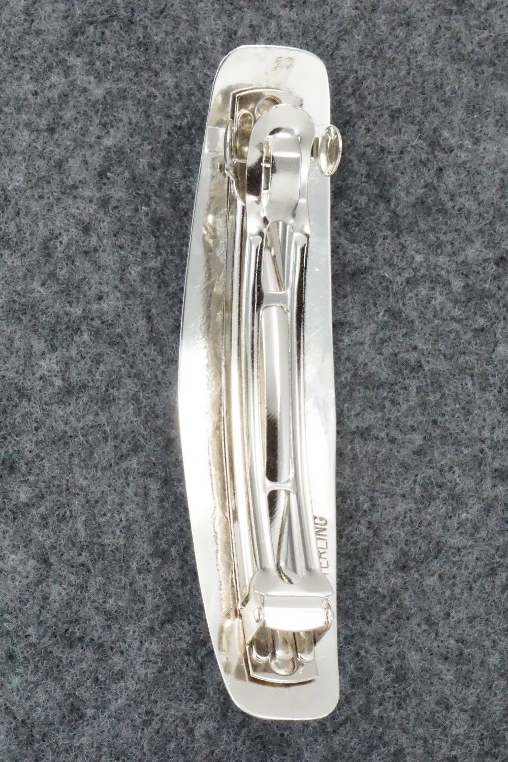 Coral & Sterling Silver Hair Barrette - Jolene Begay