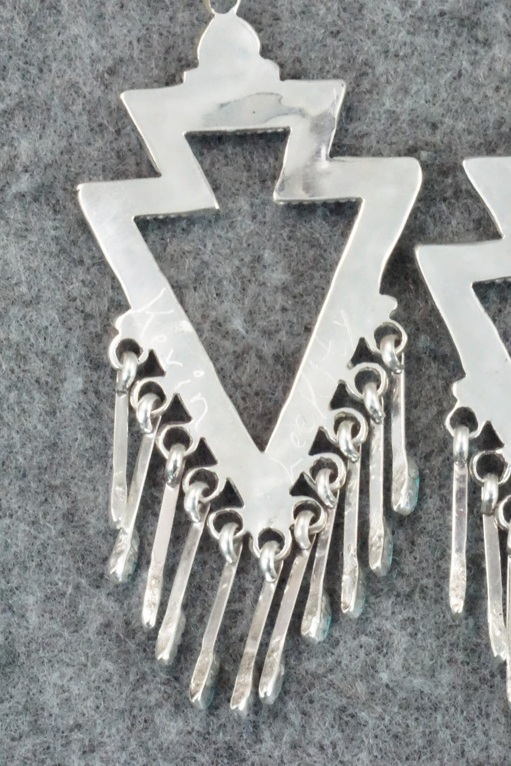 Turquoise & Sterling Silver Earrings - Kevin Leekity