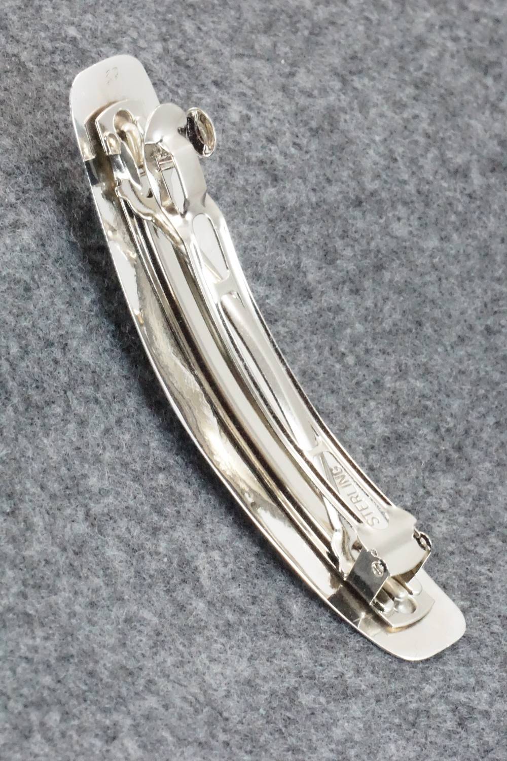 Coral & Sterling Silver Hair Barrette - Jolene Begay