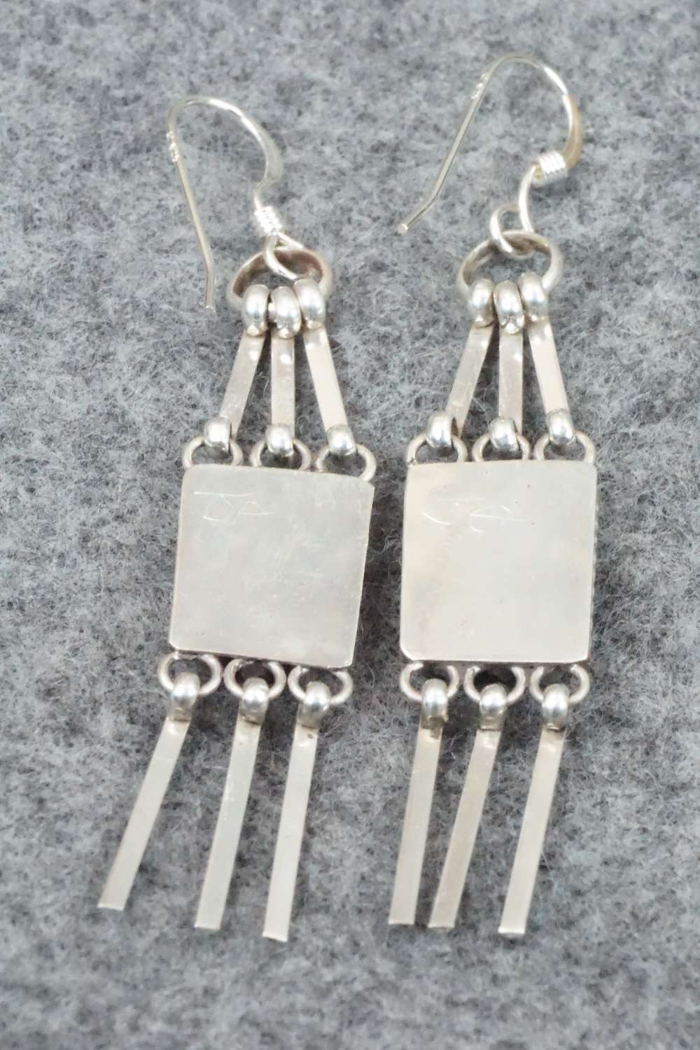 Turquoise & Sterling Silver Earrings - Justin Amesoli